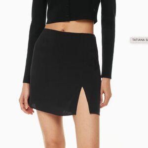 Aritzia Sunday Best Black Mini Skirt